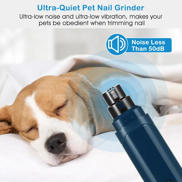 FurBuddy nail grinder gently filing dog nails stress-free