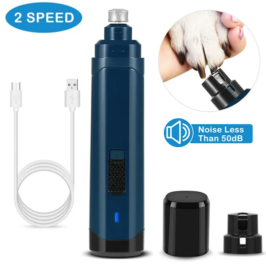 FurBuddy quiet dog nail grinder USB rechargeable in dark blue