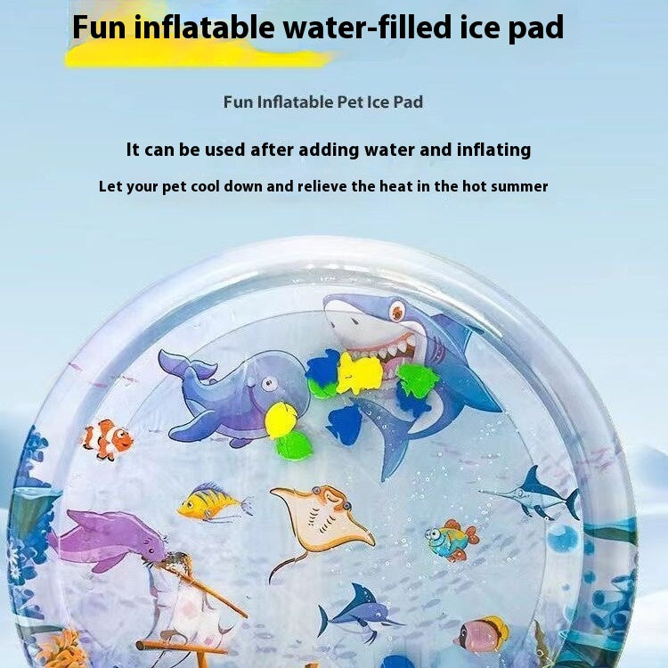 Leak resistant foldable pet water play mat