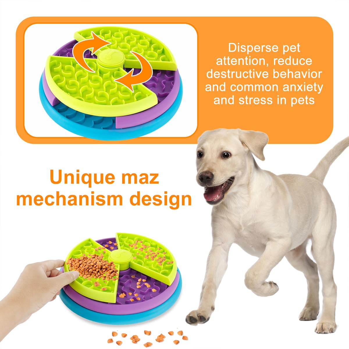 FurBuddy 3-in-1 Puzzle Feeder
