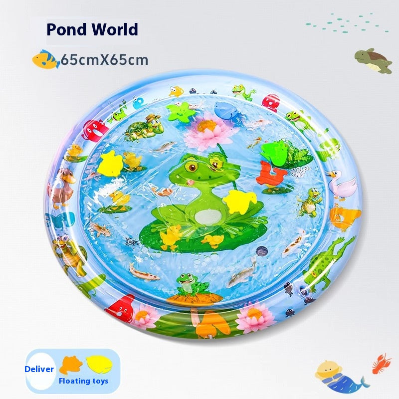 FurBuddy pet water play mat in use by happy dog